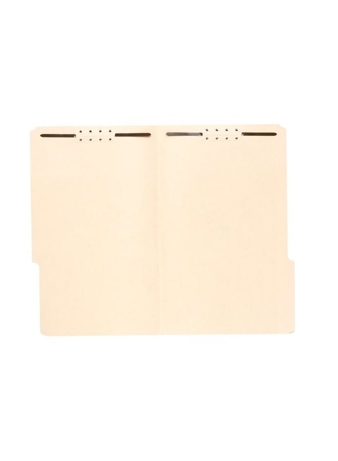Blue Summit Supplies 50 Legal Size 1/3 Cut Fastener File Folders - Reinforced Top Tab - Durable 2 Prongs Designed to Organize Standard Legal and Medical Files, Law Office Reports - Legal Size, Manila, 50 Pack - Image 4