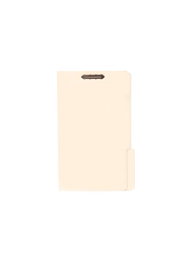 Blue Summit Supplies 50 Legal Size 1/3 Cut Fastener File Folders - Reinforced Top Tab - Durable 2 Prongs Designed to Organize Standard Legal and Medical Files, Law Office Reports - Legal Size, Manila, 50 Pack - Image 2
