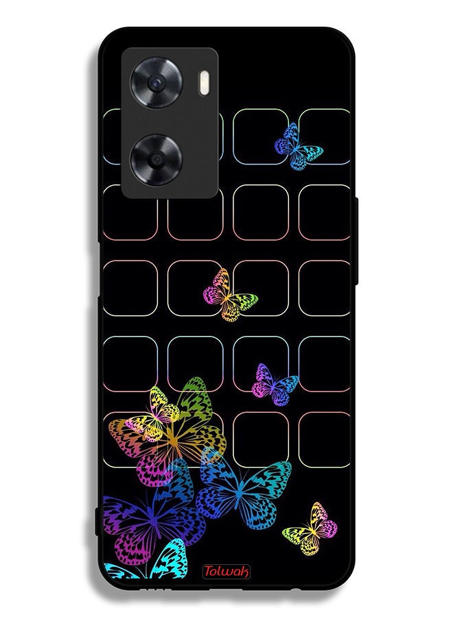 Tolwak Oppo A77s Protective Case Cover Colorful Butterflies - Image 2
