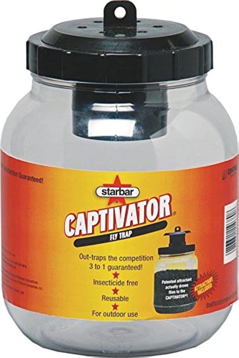 Farnam Home and Garden Starbar Captivator Fly Trap - Reusable Outdoor Insect Trap with Patented Attractant - Image 1