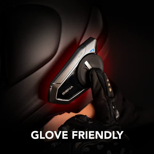 Sena 50S Motorcycle Jog Dial Communication Bluetooth Headset w/Sound by Harman Kardon Integrated Mesh Intercom System Premium Microphone & Speakers - Image 5