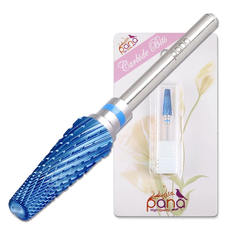PANA 5in1 Pro Upgraded MultiFunction Drill Bit 332 Shank Size  Blue 2X Coarse to 2X Fine  Mix Size Tungsten Drill Bit Fast Remove Acrylic Hard Gel Nail for Manicure Pedicure