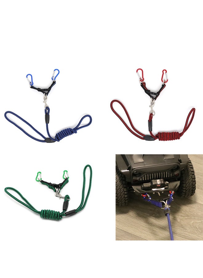 null - RC1:5 1:8 1:10 Model Car Traction Rope Climbing Car Pull Rope Large S Large E SCX10 TRX4-Color:Red - Image 1