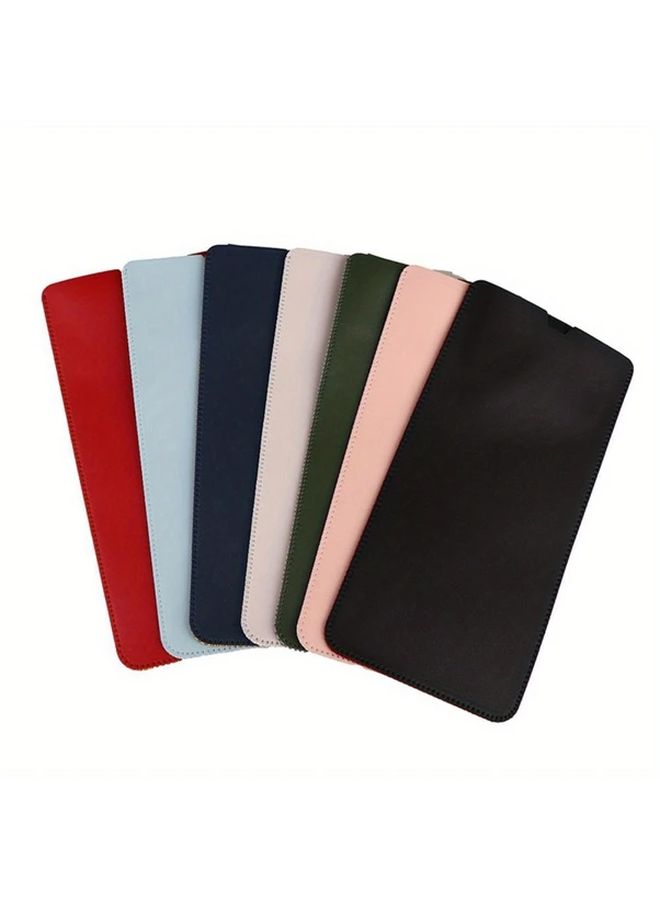 Light Blue PU Leather Wireless Keyboard Sleeve Travel Storage Protective Case - Image 5