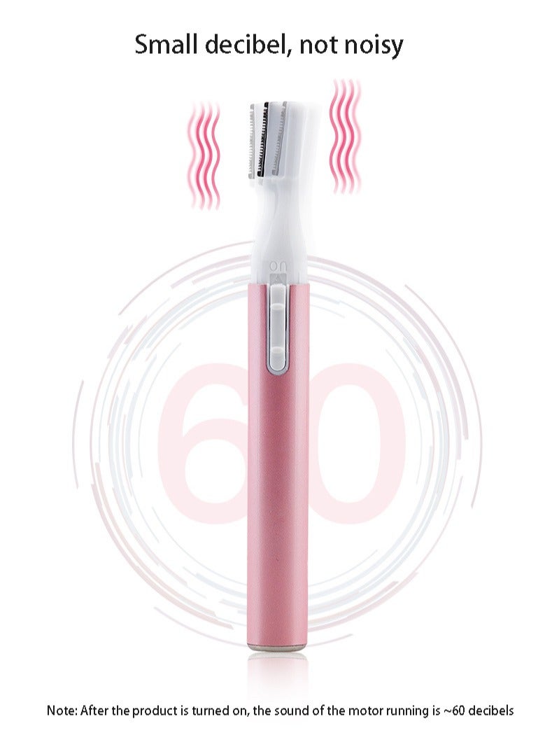 ميون ماكينة حلاقة كهربائية متعددة الوظائف للنساء لإزالة شعر الوجه والجسم والساق، باللون الوردي - Image 5