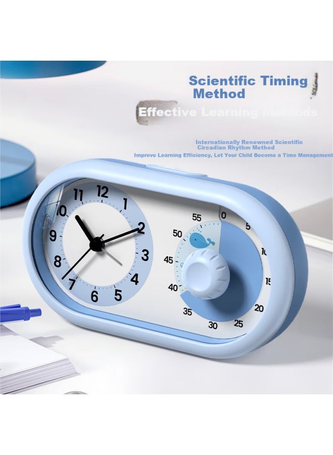 Timess Visual Timer For Kids Students, Wake Up Self-Discipline Artifact With Kitchen Timer Time Manager Office Silent Alarm Clock Timer - Image 3