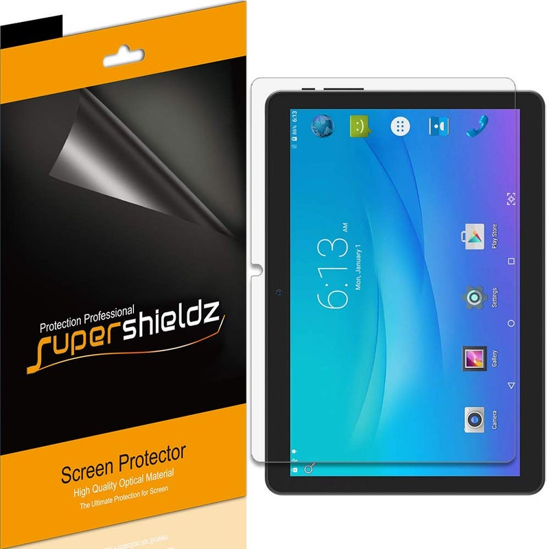 Supershieldz (3 Pack) Designed for Onn 10.1 inch Tablet and Onn Tablet Pro 10.1 inch (Model 100003562) Screen Protector, High Definition Clear Shield (PET) - Image 1