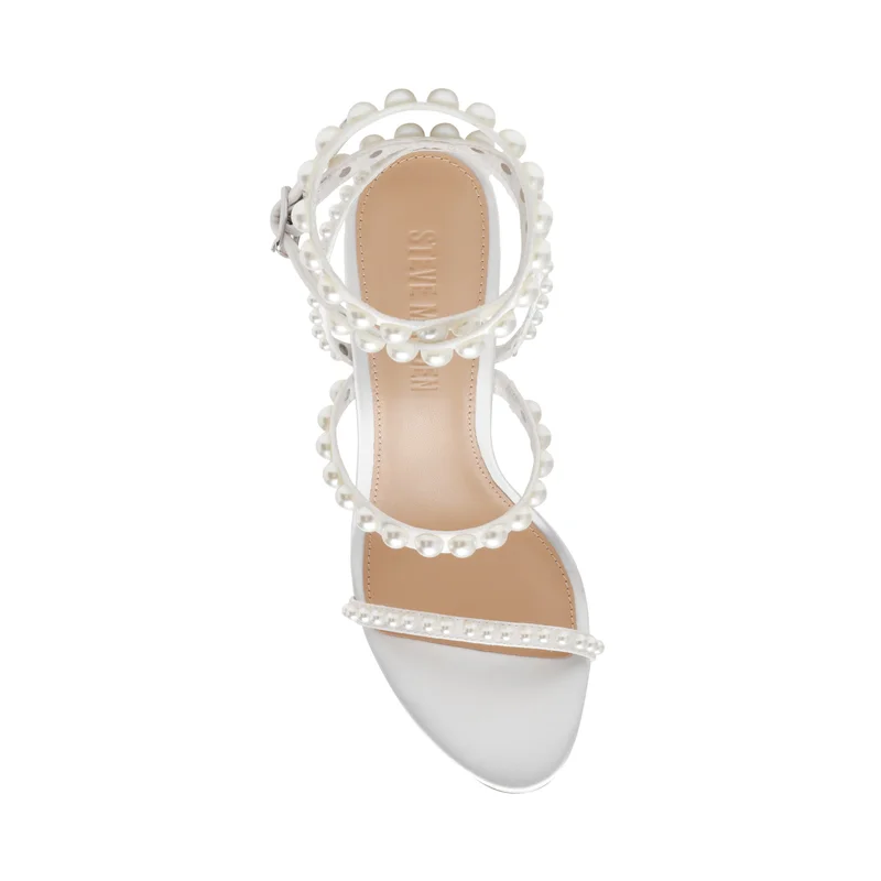 STEVE MADDEN  Teena Embellished Ankle Strap Heel Sandals for Women | Best Price UAE