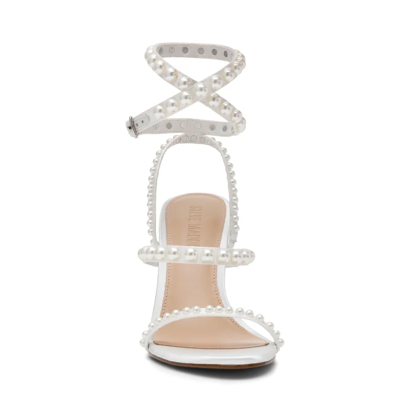 ستيف مادن Teena Embellished Ankle Strap Heel Sandals