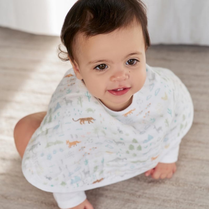 Aden + Anais Essentials Cotton Muslin Baby Burpy Bib Voyager - Image 5