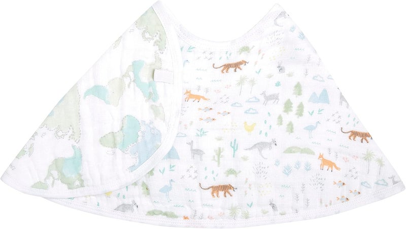 Aden + Anais Essentials Cotton Muslin Baby Burpy Bib Voyager - Image 1