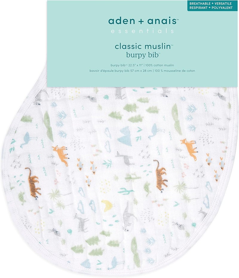 Aden + Anais Essentials Cotton Muslin Baby Burpy Bib Voyager - Image 3