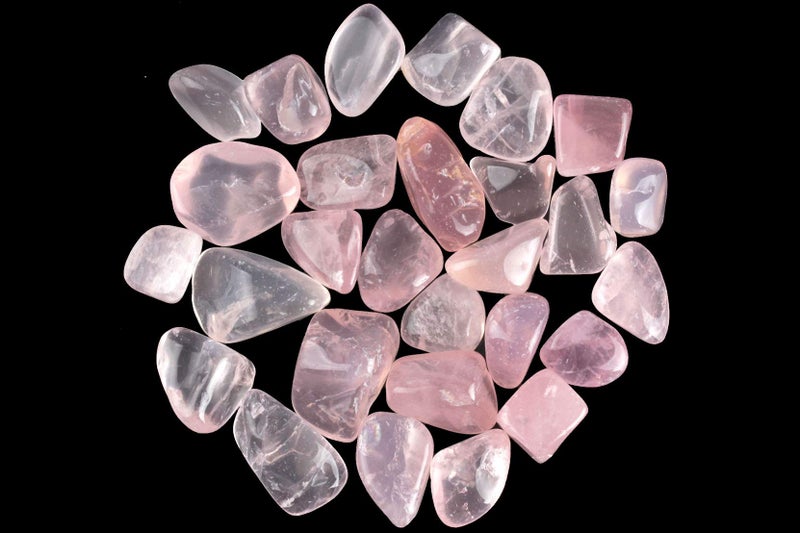 ZenQ 1 lb Rose Quartz Tumbled Stone Chips Crushed Natural Crystal Quartz Pieces - Image 2