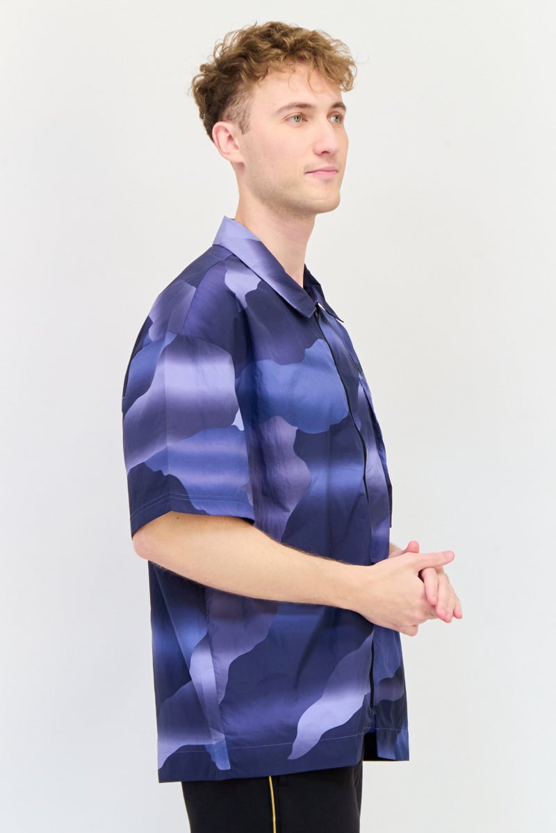Adidas Men Sportswear Fit Long Sleeve Outdoor Shirt, Multicolor  - Image 2