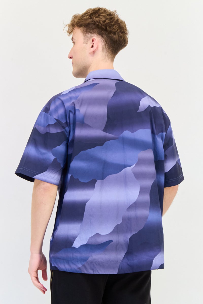 Adidas Men Sportswear Fit Long Sleeve Outdoor Shirt, Multicolor  - Image 3