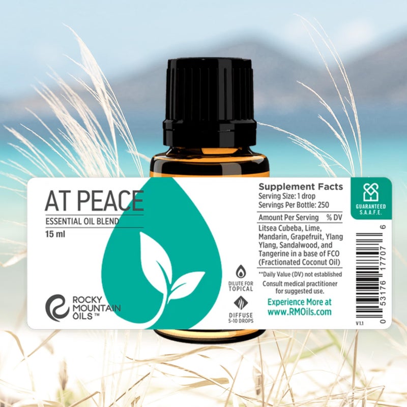 Rocky Mountain Oils at Peace Essential Oil Blend with Essential Oils - Aromatherapy Oils for Diffuser and Topical - Relaxing and Calming Essential Oils - 15ml - Image 2