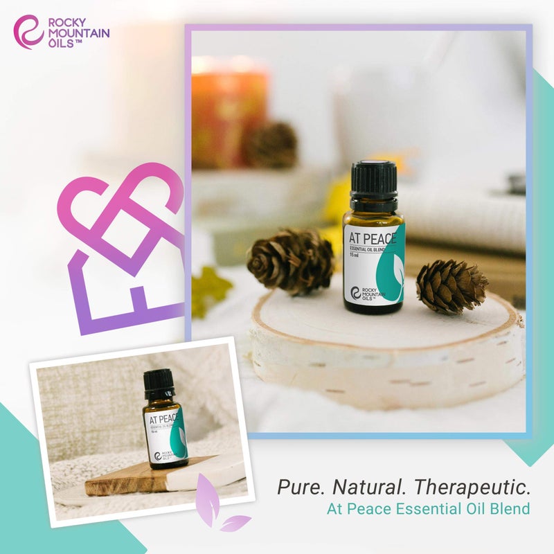 Rocky Mountain Oils at Peace Essential Oil Blend with Essential Oils - Aromatherapy Oils for Diffuser and Topical - Relaxing and Calming Essential Oils - 15ml - Image 5