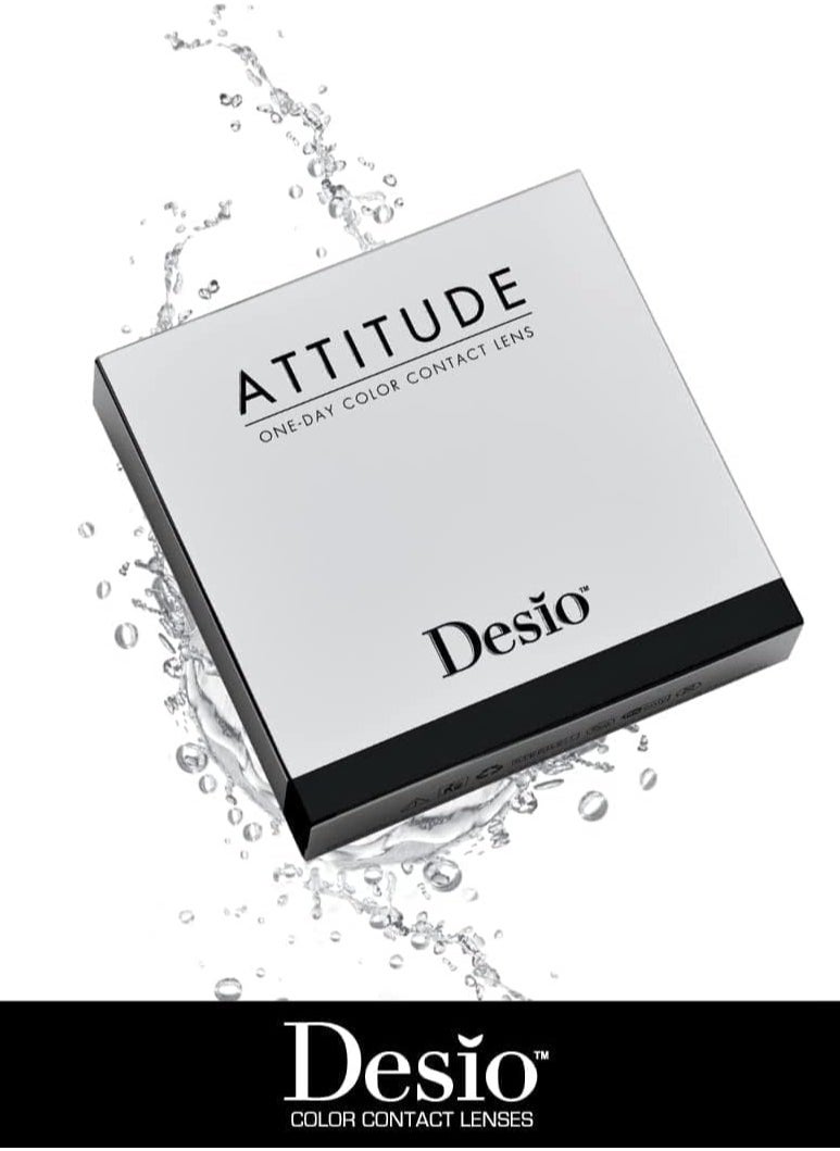 Desio - Attitude One Day Colored Contact Lenses Rebel Grey - Image 1