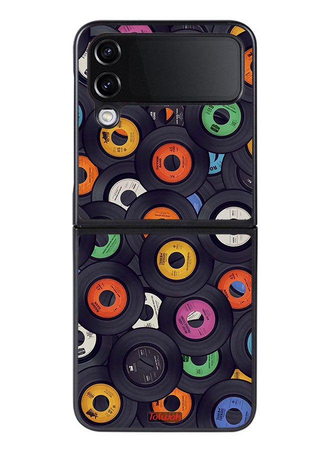 Tolwak Samsung Galaxy Z Flip 4 Protective Case Cover Cds Pattern - Image 1