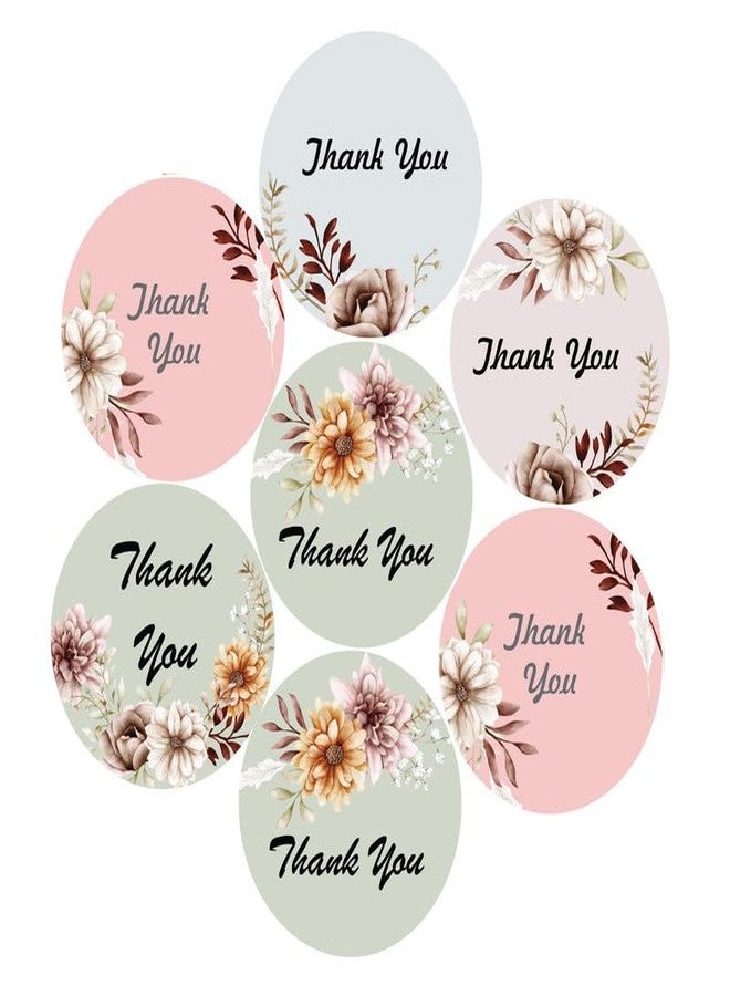 SLGIFT Vinyl Thankyou Theme Sticker, Self-Adhesive Vinyl Stickers, 54 Pieces, 2 x 2 Inches Round Sticker, 9 Unique Designs, R005 - Image 1