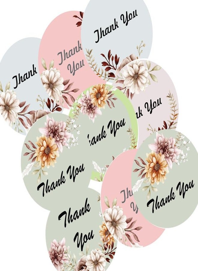 SLGIFT Vinyl Thankyou Theme Sticker, Self-Adhesive Vinyl Stickers, 54 Pieces, 2 x 2 Inches Round Sticker, 9 Unique Designs, R005 - Image 3