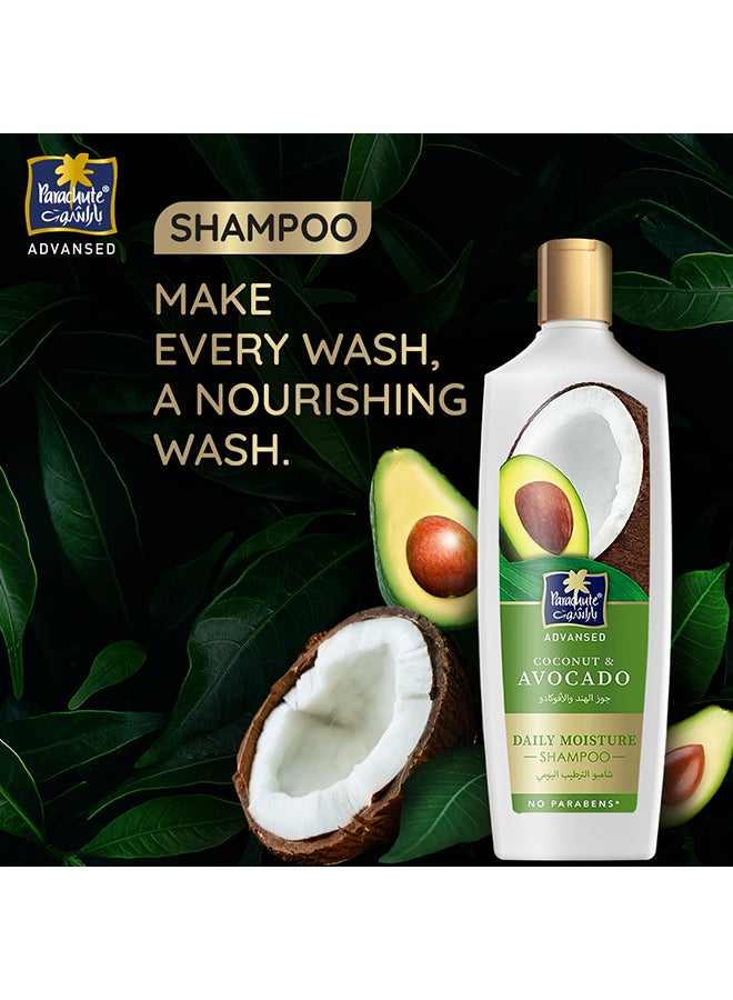 Parachute Daily Moisture Shampoo With Avocado And Coconut 2 x 340ml  - Image 2