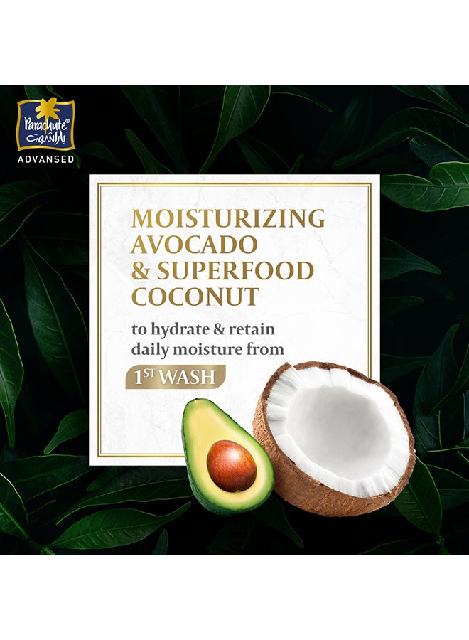 Parachute Daily Moisture Shampoo With Avocado And Coconut 2 x 340ml  - Image 3