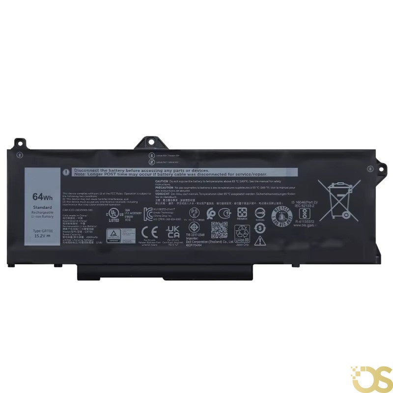 OS Battery Compatible with Dell Latitude 5431 5421 5521 3561 Precision 3581 3470  Alienware m17 R5 AMD Gaming  GRT01 From OS Store - 3 Month Warranty - Image 1