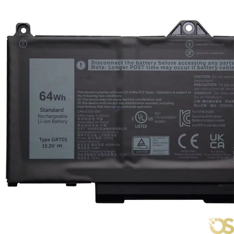 OS Battery Compatible with Dell Latitude 5431 5421 5521 3561 Precision 3581 3470  Alienware m17 R5 AMD Gaming  GRT01 From OS Store - 3 Month Warranty - Image 2