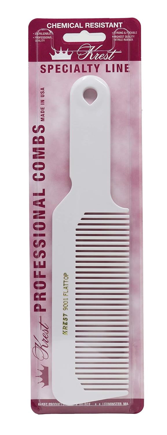 Krest 9001 Clipper Comb Blending Comb Cutting Combs Barber Combs 1 Pc White