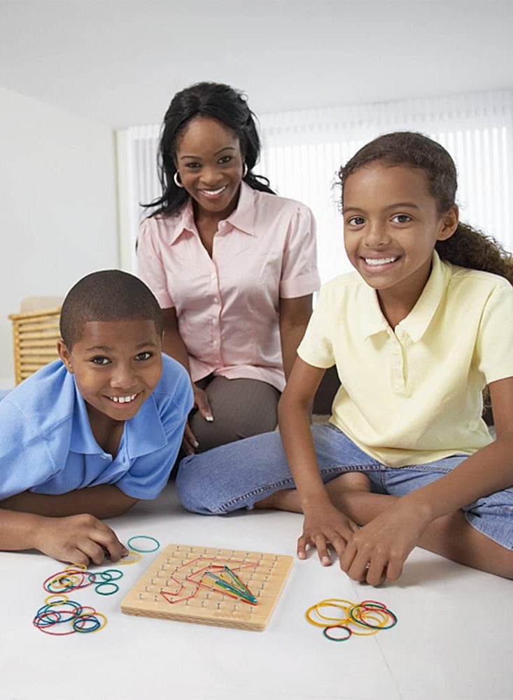 دوركو كتل خشبية لغز الدماغ مزيج لعبة، الجيوبورد الرياضيات التلاعب المواد المصفوفة كتلة الجيوبورد، شكل STEM مونتيسوري لغز المصفوفة للأطفال - Image 5