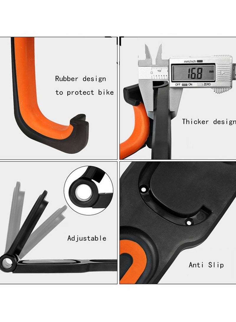 SYOSI Bike Rack Garage Adjustable Wall Mount Hanging Mountain Hybrid Bicycles Storage - Image 5