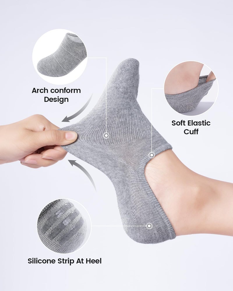 IDEGG No Show Socks Women & Men Low Cut Ankle Short Anti-slid Athletic Running Casual Invisible Liner Socks - Image 4