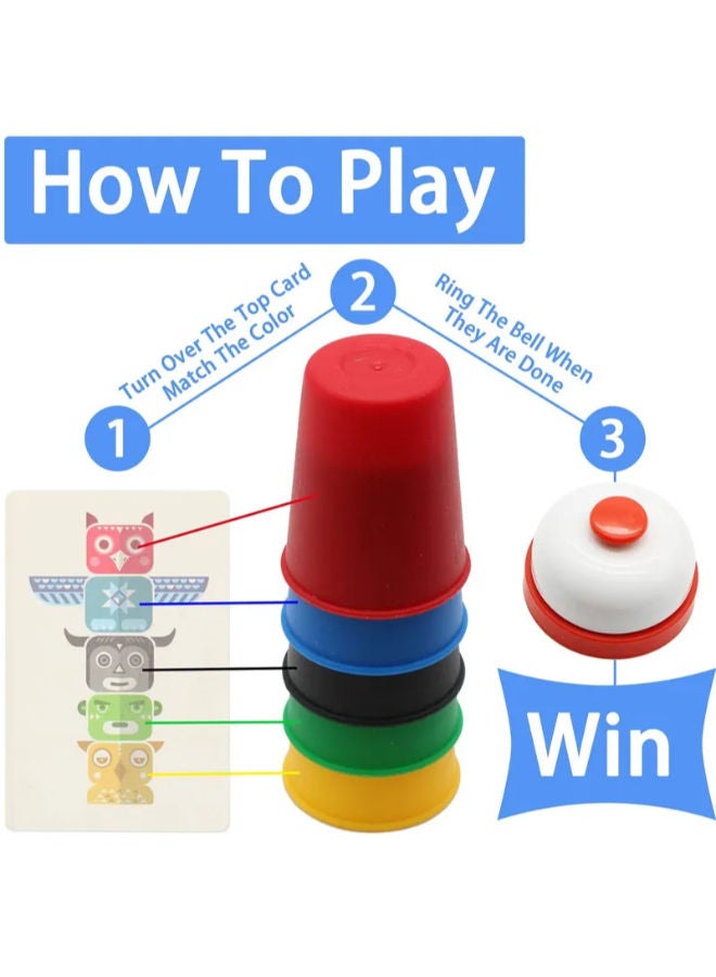 Matching and Stacking Quick Cups Games for 4-6 Players - Image 4