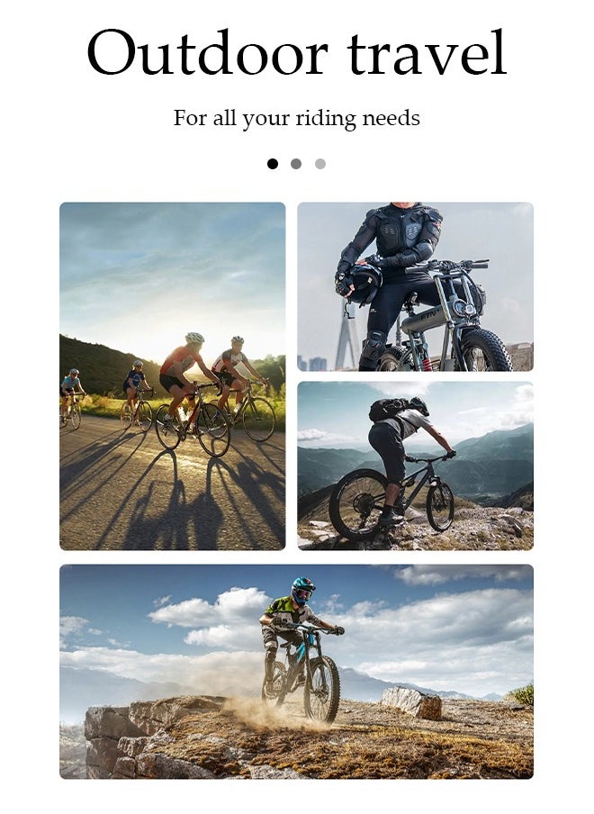 DUNISO - Motorbike Protective Jacket,Motorcycle Full Body Armor Protector Jacket with Chest Back Protection, Motocross Body Guard Vest Skiing Riding Skating Anti-Fall Vest Protective Gear,Mountain Bike Off-Road Racing MTB Chest Protector,Black,L - Image 1
