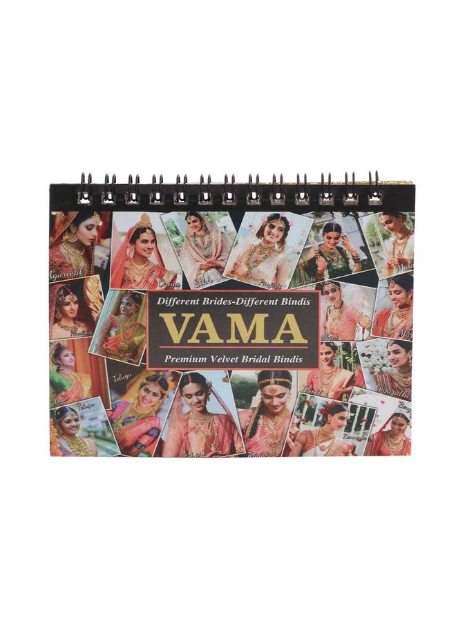 VAMA Stone Glitter Sparkle Doubleshade Crystal Stone Mix Bindi Book Kumkum Sticker For Girls & Ladies (504 - Mini Bindis Book)  - Image 3