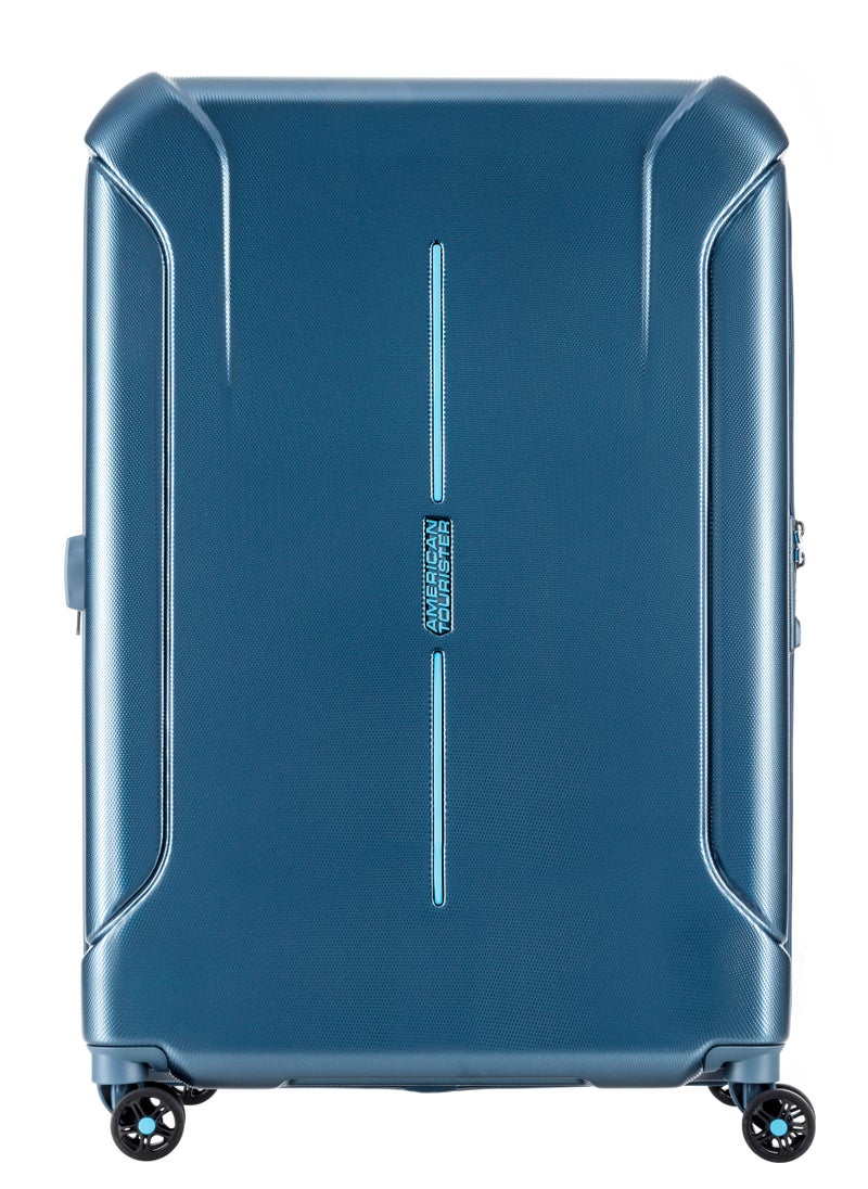AMERICAN TOURISTER TECHNUM 77 TSA Metallic BLUE-Medium size Hard Luggage  - Image 1