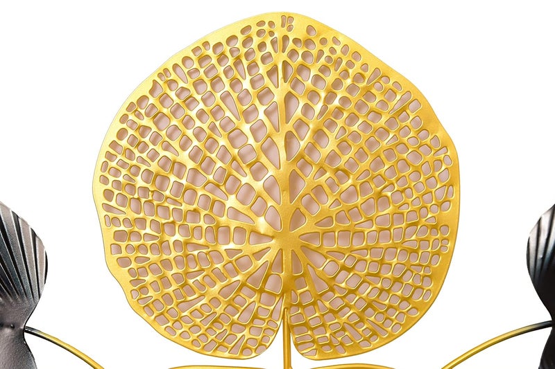 Kriva Metal Modern Home Gingko Leaf Design Home Dcor Mount Clothes Coat Hat Key Hook Rack1Pc Golden - Image 4
