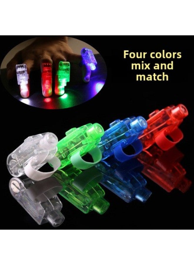 Luminous Toys Led Ring Light Projection Finger Light Sashimi Lights Lights Decorative Lights Children Small Gifts Gifts-Color:Blue Light Blue Shell  - Image 1