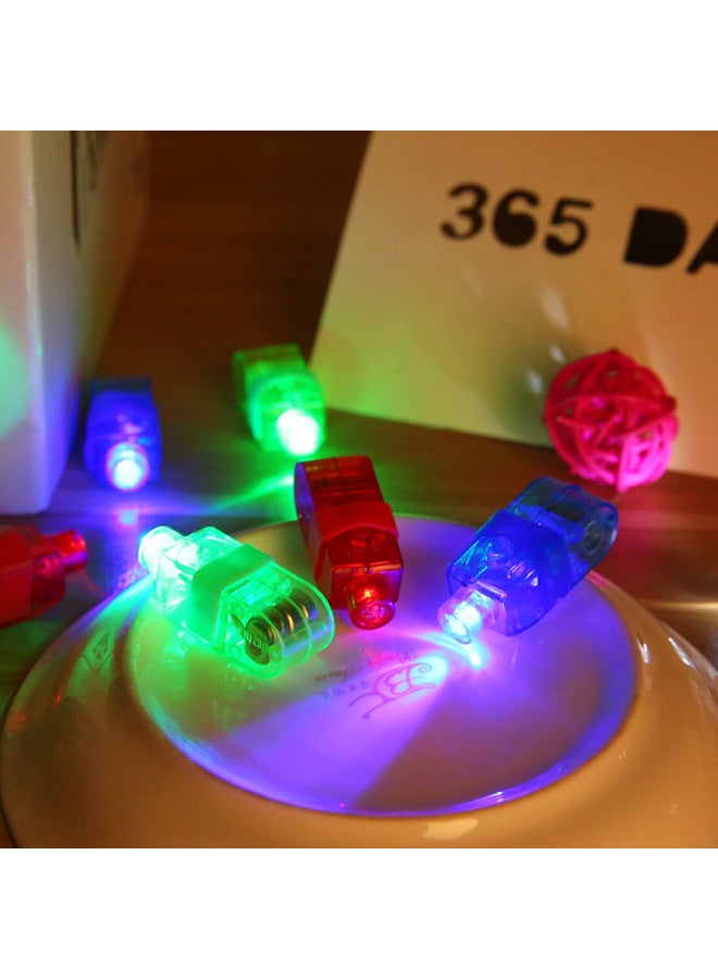 Luminous Toys Led Ring Light Projection Finger Light Sashimi Lights Lights Decorative Lights Children Small Gifts Gifts-Color:Blue Light Blue Shell  - Image 3