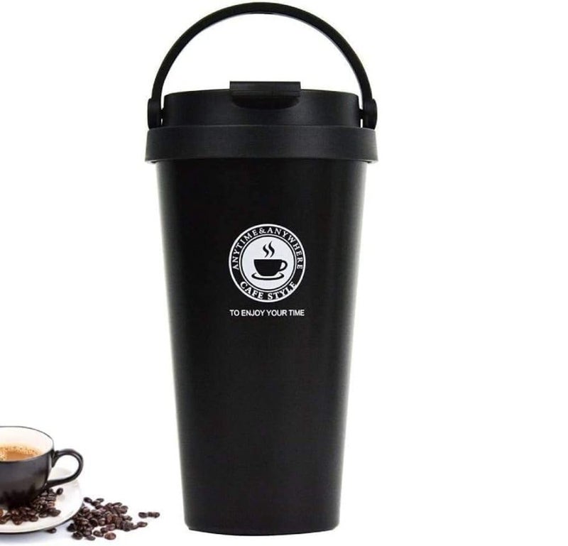 AJARVAR Vacuum Insulated Thermos Coffee Travel Mug with Leak Proof Screw Lid Tea Cup Keep Warm or Cold for Any Beverages Hot Cold Drinks - Image 1