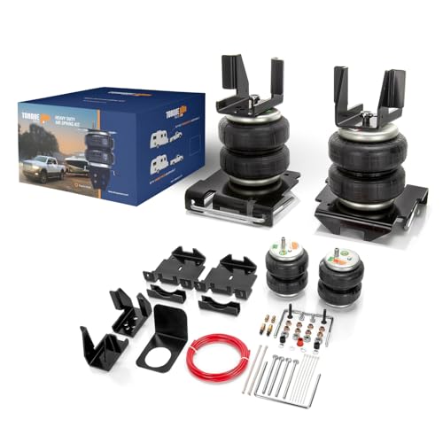 TORQUE Airbag Air Bag Suspension Kit for 2007-2018 Chevrolet Chevy Silverado 1500 and GMC Sierra 1500 2WD 4WD Rear Helper Bag Spring Towing 5000 lbs (Replaces Firestone Ride Rite 2430) (TR2430) - Image 1