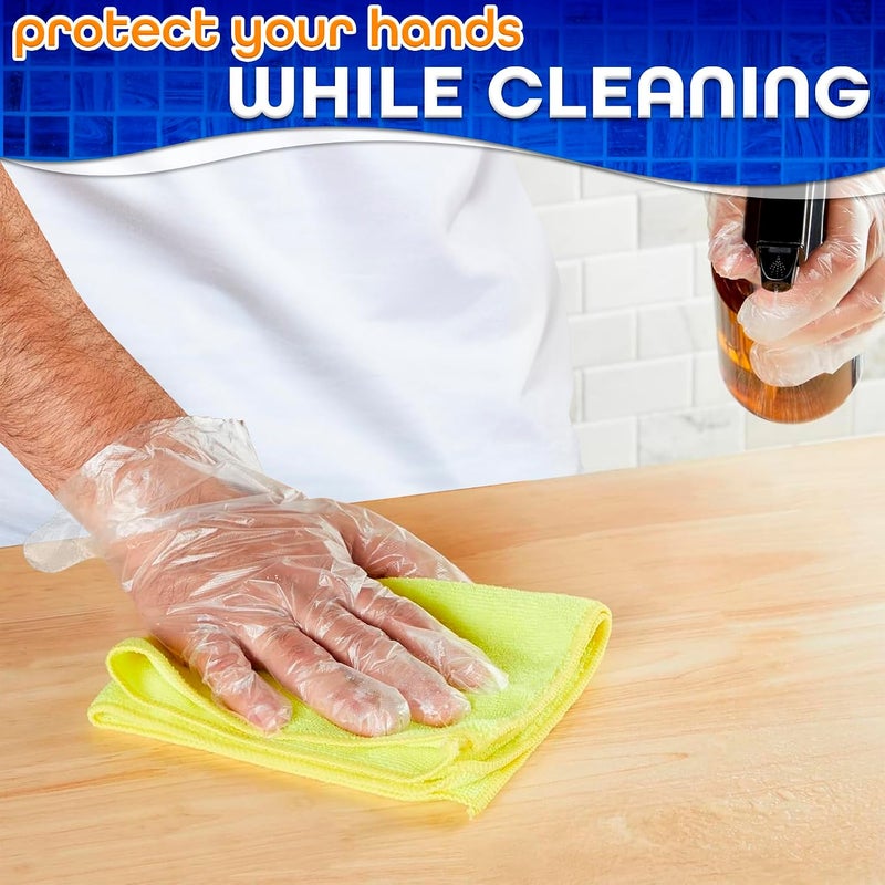 KETAR 200Pcs Parafin Wax Disposable Gloves for Cleaning - Plastic Gloves for Hair Coloring Paraffin Wax for Hand and Feet Pedicure Supplies Professional - Plastic Gloves Disposable for Food Preparation - Image 5