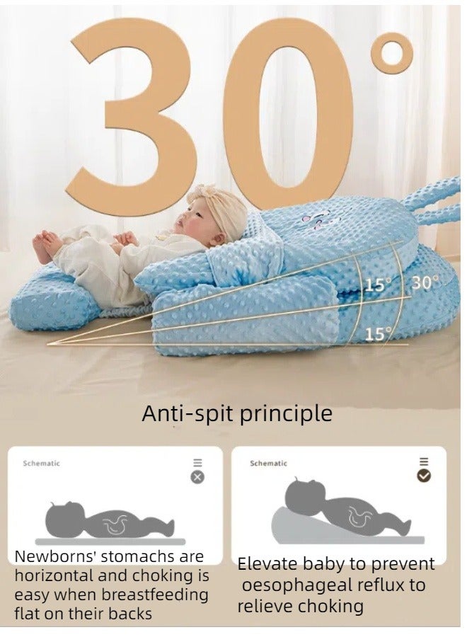 Baby Care Pillow and Body Positioner with Anti-Reflux Colic Cushion with Anti-Spitting Ramp Pillow Cushion made of high quality material - Image 4