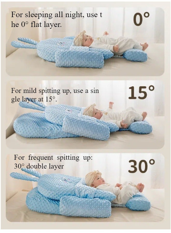 Baby Care Pillow and Body Positioner with Anti-Reflux Colic Cushion with Anti-Spitting Ramp Pillow Cushion made of high quality material - Image 2