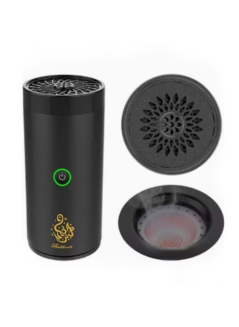 Bukhoor - USB Type-C Power Rechargeable Incense Burner Black - Image 1
