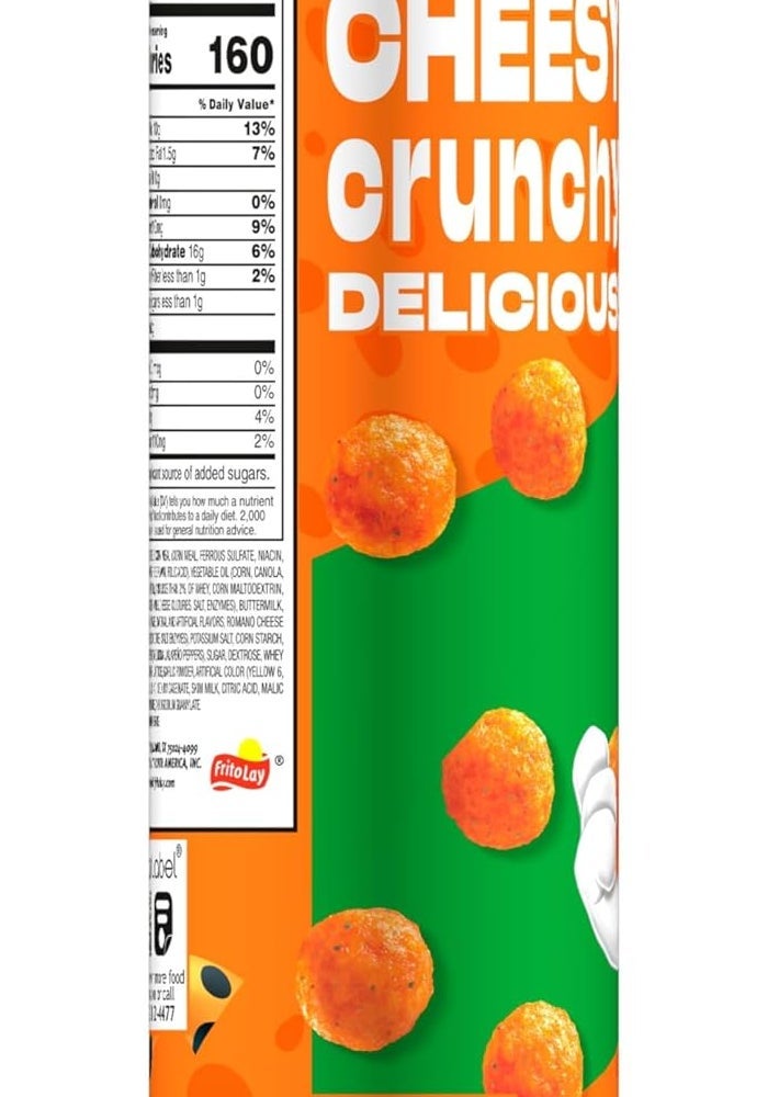 MINIS Cheetos Minis Cheddar Jalapeno Flavored Snacks, 3.625 oz Canister - Image 5