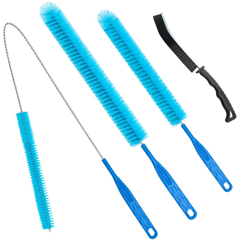 kioguc Dryer Vent Cleaner Kitï¼ŒRefrigerator Coil Cleaning Brushï¼ŒIncludes Dryer Vent Brush, lint Brush for Dryer, Drain Cleaning Brush, and Appliance Brush Set for All Your Home Cleaning Needs - Image 1