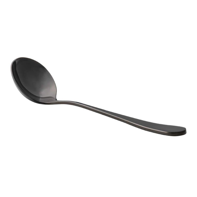watchget Professional Coffee Cupping Spoon 59 Inch Round Stainless Steel Measuring Spoon for Espresso Specialty Coffee Baristas Black