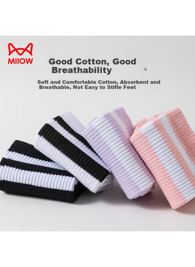 MIIOW Yoga Socks Women's Mid-calf Summer Thin Long Tube Professional Anti-slip With Shark Pants Sports Fitness Black Floor Socks - Image 5